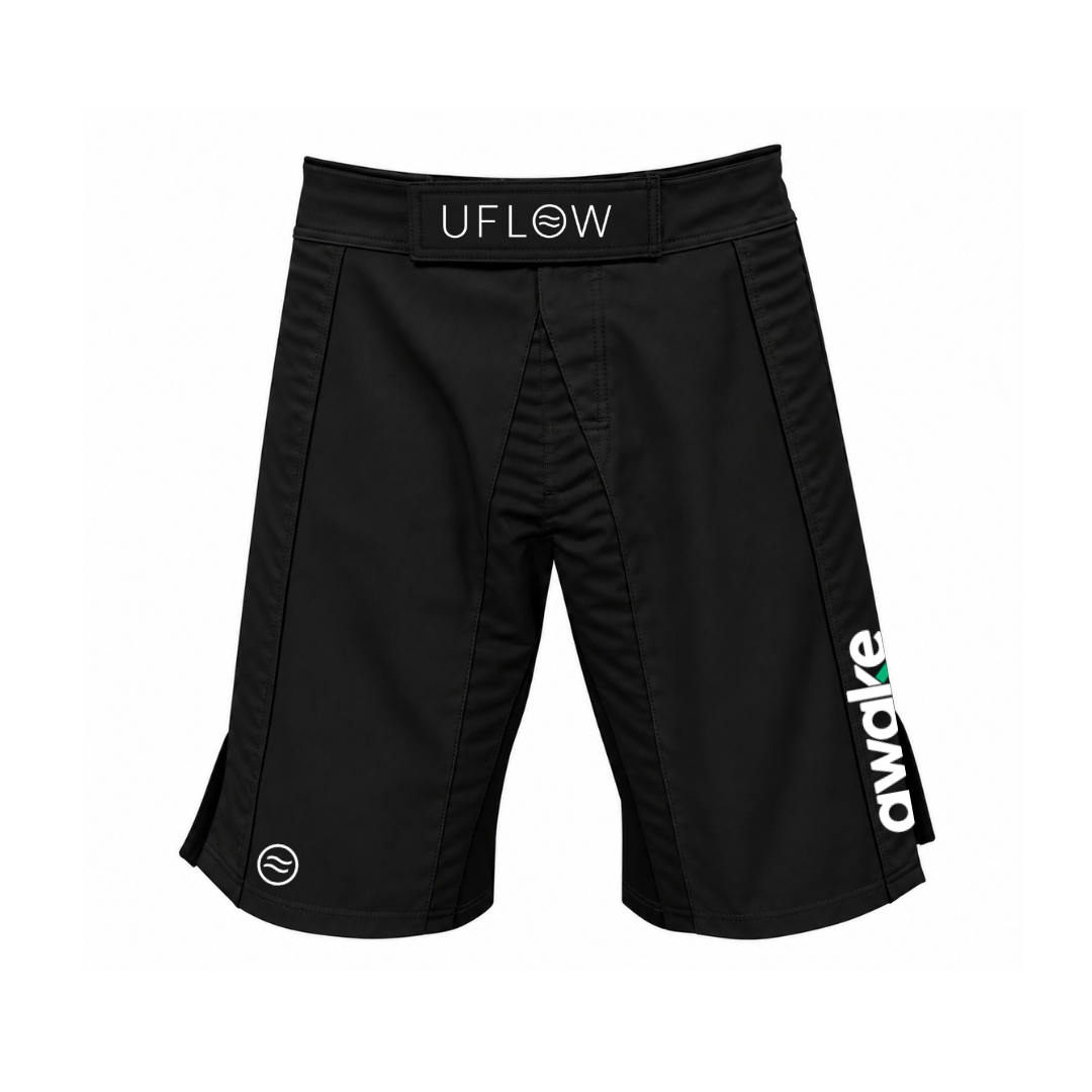 Grappling Shorts - Black - UFlow x Awake BJJ